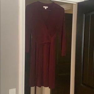 New York and company burgundy size medium dress